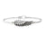 Angel Wing Bangle Bracelet in Crystal