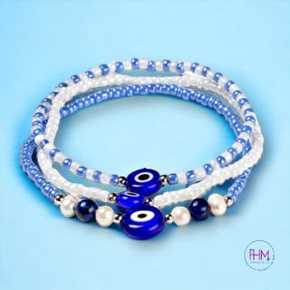 Back Off Evil Eye 🧿 Beaded Bracelet