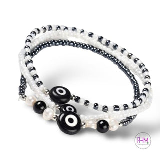 Back Off Evil Eye 🧿 Beaded Bracelet