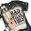 Bad Witch Vibes Bleached Out T - Shirts &amp; Tops