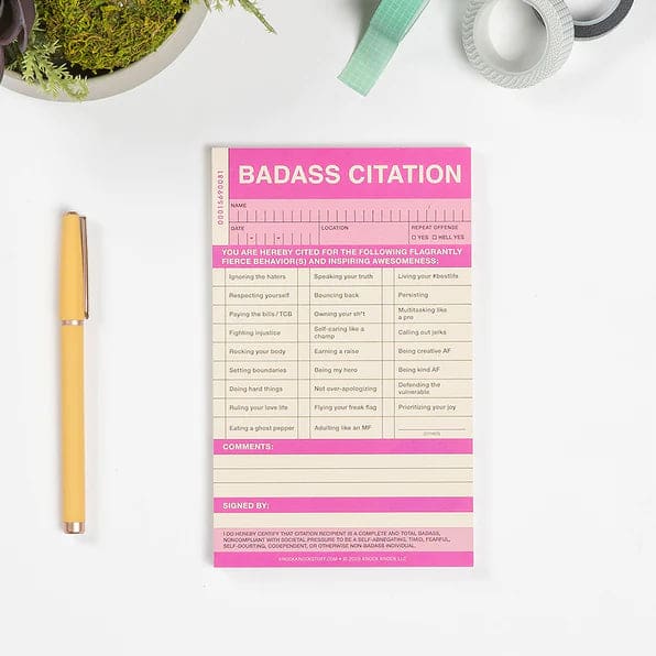 Badass Citation Sticker Pad - sticky notes