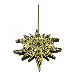 Celestial Gold Incense Holder ✨🌙