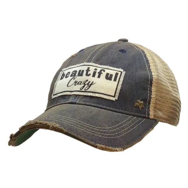 Beautiful Crazy Distressed Trucker Hat - Hats