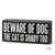 Beware Of Dog Box Sign 🐶
