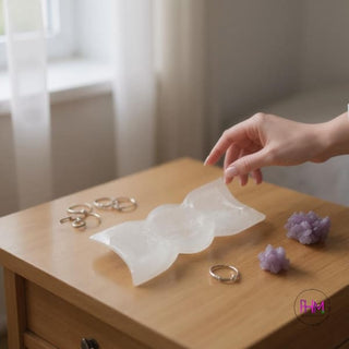 Bewitched Triple Moon Selenite Crystal Dish ✨