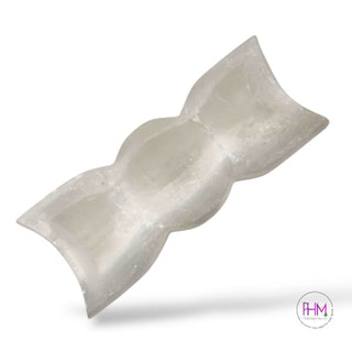 Bewitched Triple Moon Selenite Crystal Dish ✨ - 6’’ Long