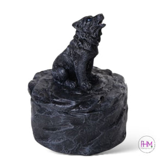 Black Wolf Trinket Box 🐺 - trinket box