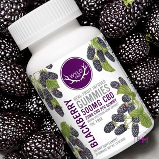Blackberry CBD Gummies | WYLD 🤘🏻 - 20 Piece Jar