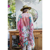 Boho Gypsy Floral Patchwork Kimono - Clothing