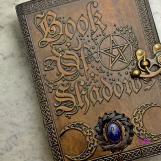 Book of Shaddows Leather Embossed Journal 💜 - journal