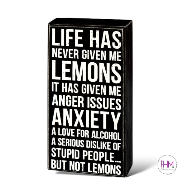 But Not Lemons Box Sign 🍋