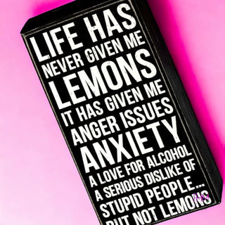 But Not Lemons Box Sign 🍋