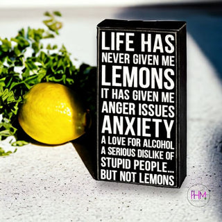 But Not Lemons Box Sign 🍋