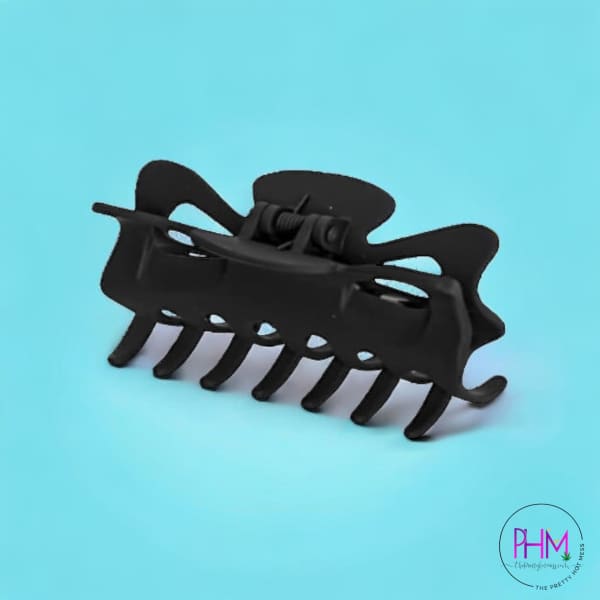 Butterfly Hair Claw Clip - Black - Accessory