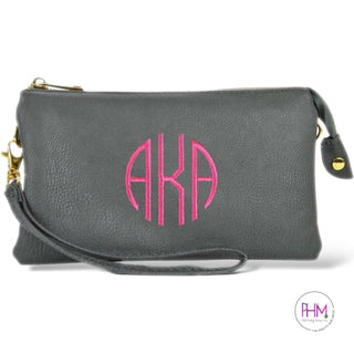 Candy Clutch Crossbody Vegan Leather Bag 💜 - Dark Grey