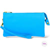 Candy Clutch Crossbody Vegan Leather Bag 💜 - Sky Blue