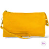 Candy Clutch Crossbody Vegan Leather Bag 💜 - Mustard Yellow