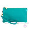Candy Clutch Crossbody Vegan Leather Bag 💜 - Turquoise
