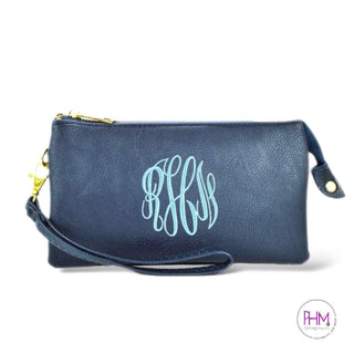 Candy Clutch Crossbody Vegan Leather Bag 💜 - Navy