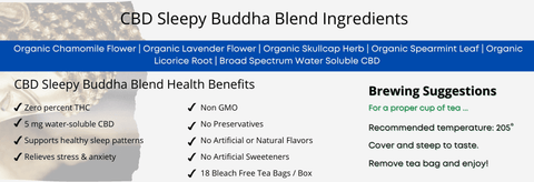 CBD Sleepy Buddha Blend by Buddha Tea
