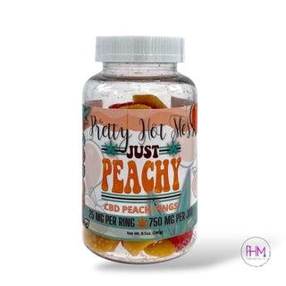 CBD Infused Peach Rings 🍑 - Gummies