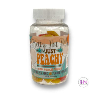 CBD Infused Peach Rings - Gummies