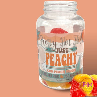 CBD Infused Peach Rings - Gummies