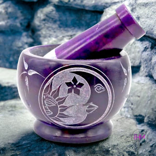 Celestial Dreams Soapstone Mortar Pestle 🌙