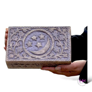 Celestial Moon and Stars Wooden Box 🌙