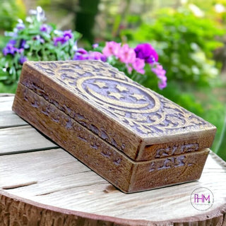 Celestial Moon and Stars Wooden Box 🌙