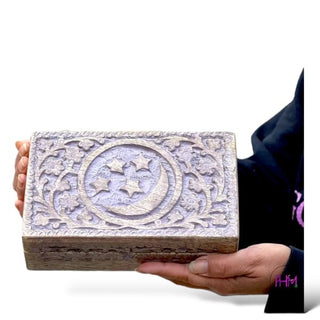 Celestial Moon and Stars Wooden Box 🌙
