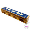 Celestial Phases Wooden Coffin Box 🌙 - Incense Burner