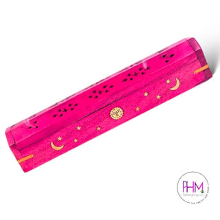 Celestial Wood Incense Burner Box