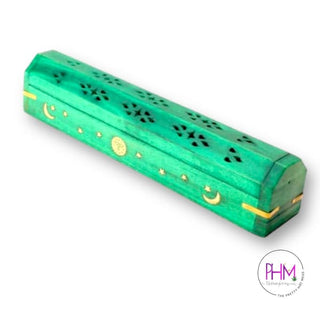 Celestial Wood Incense Burner Box