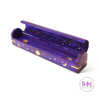 Celestial Wood Incense Burner Box