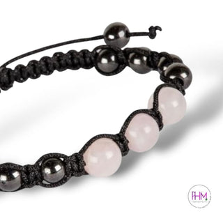 Celtic Crystal Wisdom Adjustable Bracelet 🌙 - Rose Quartz