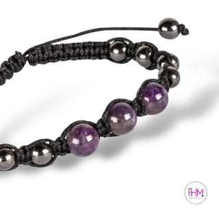 Celtic Crystal Wisdom Adjustable Bracelet 🌙 - Amethyst