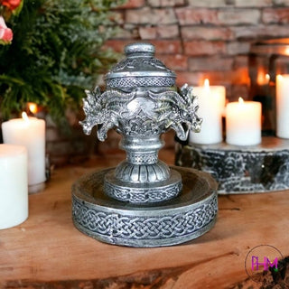 Celtic Triple Dragon Head Backflow Burner - burner
