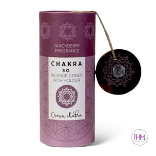 Chakra Incense Cones with Holder 💜 - Gifts