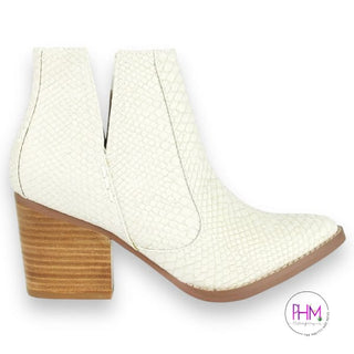Chelsea White booties