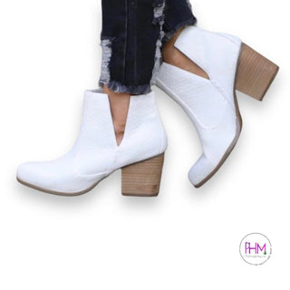 Chelsea White booties