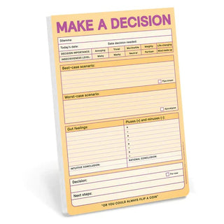 Classic Pad Make A Decision - note pad