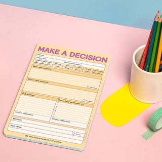 Classic Pad Make A Decision - note pad