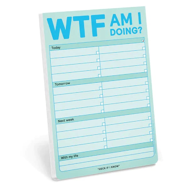 *Classic Pad WTF Am I Doing? - note pad