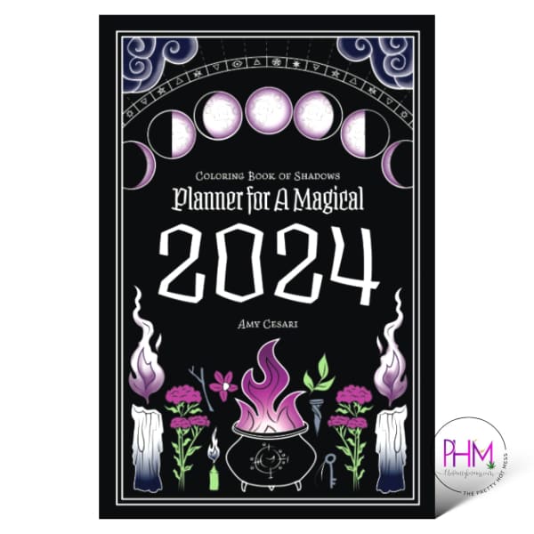 Coloring Book of Shadows: Planner for a Magical Year 2024