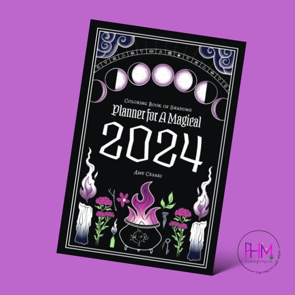 Coloring Book of Shadows: Planner for a Magical Year 2024