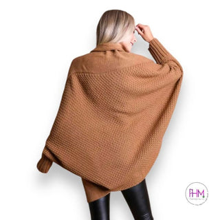 Cozy Nights Beige Cardigan - Clothing