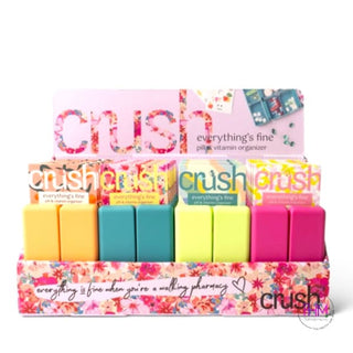 Crush Everything’s Fine Pill & Vitamin Case 🧡 - pillbox