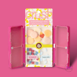 Crush Everything’s Fine Pill & Vitamin Case 🧡 - pillbox