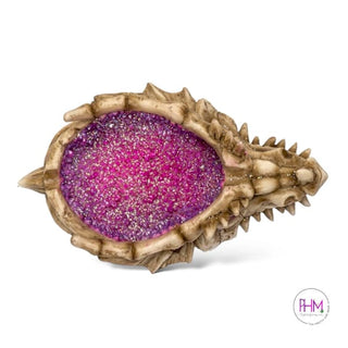 Crystal Geode Dragon Skull Dish 🐉✨ - Incense Burner